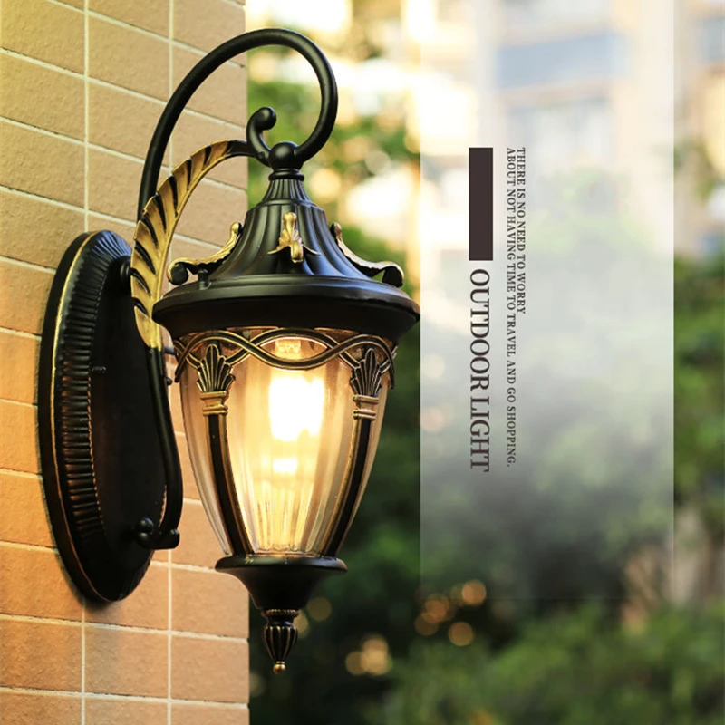 

2023 New Lighting Fixtures Outdoor Courtyard Villa Retro Hotel Corridor Garden Balcony LED Exterior Wall Waterproof Wall Lamp