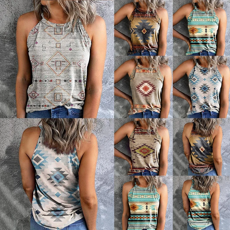 Halter Vest Summer Women Sexy Loose Vintage Floral Printed Halter Neck Tank Sleeveless Backless Crop Top Street Wear Blouse
Halter Vest Summer Women Sexy Loose Vintage Floral Printed Halter Neck Tank Sleeveless Backless Crop Top Street Wear Blouse