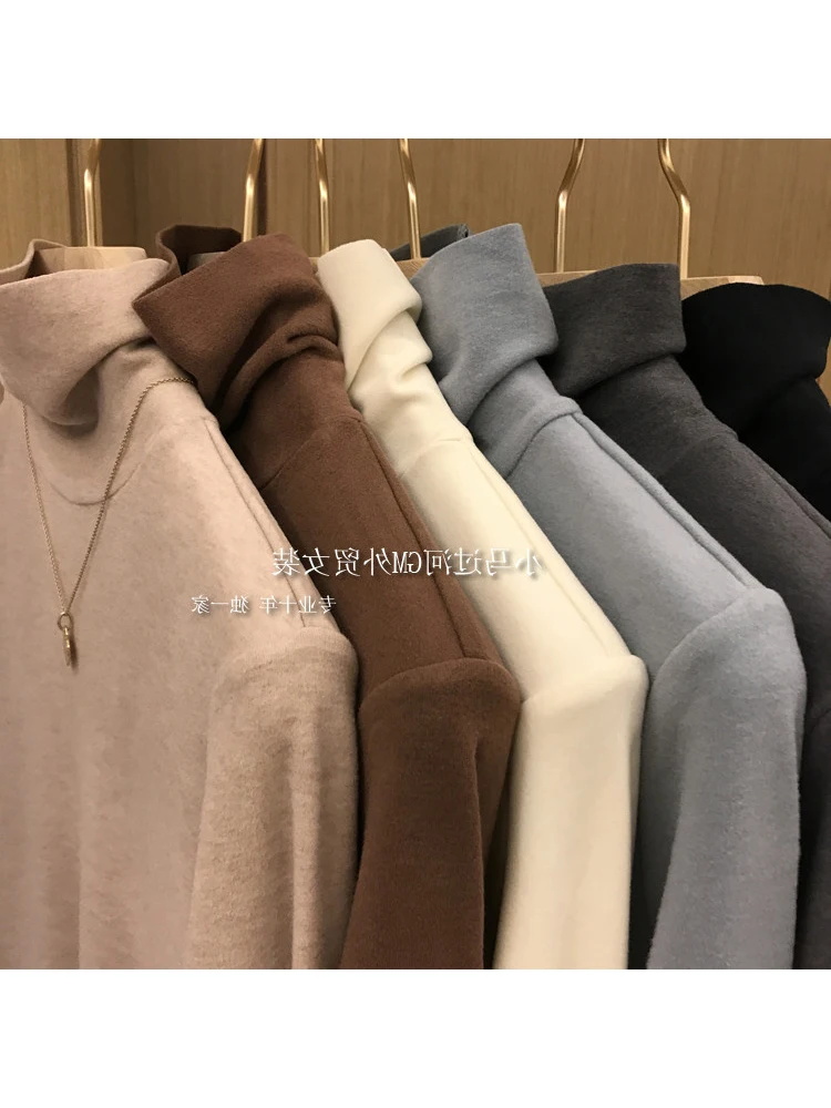 2022 Autumn Winter Women Vintage Solid Color Tee Turtleneck Long Sleeve Slim T-shirt Simple Basic Bottoming Clothes Office Lady
2022 Autumn Winter Women Vintage Solid Color Tee Turtleneck Long Sleeve Slim T-shirt Simple Basic Bottoming Clothes Office Lady