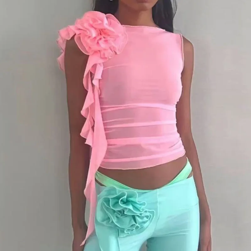 Maemukilabe Women Flower Mesh Vest Sexy Club Skinny Basic Y2K Crop Tops Streetwear Fashion Summer 2023 T Shirt Outfits Tank Tops
Maemukilabe Women Flower Mesh Vest Sexy Club Skinny Basic Y2K Crop Tops Streetwear Fashion Summer 2023 T Shirt Outfits Tank Tops