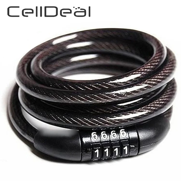 4-Digital 120cm Bike Combination Lock Digital Code Cable Bike anti-theft Safety Lock Tough 8mm Steel Wiring Lock Password Lock
4-Digital 120cm Bike Combination Lock Digital Code Cable Bike anti-theft Safety Lock Tough 8mm Steel Wiring Lock Password Lock