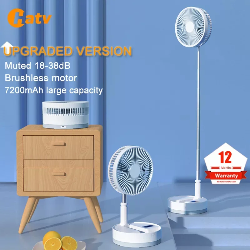 HATV Portable Fan USB Rechargeable Folding Telescopic Floor Standing Fan Mini Fans for Home Outdoor Camping Air Conditioner
HATV Portable Fan USB Rechargeable Folding Telescopic Floor Standing Fan Mini Fans for Home Outdoor Camping Air Conditioner