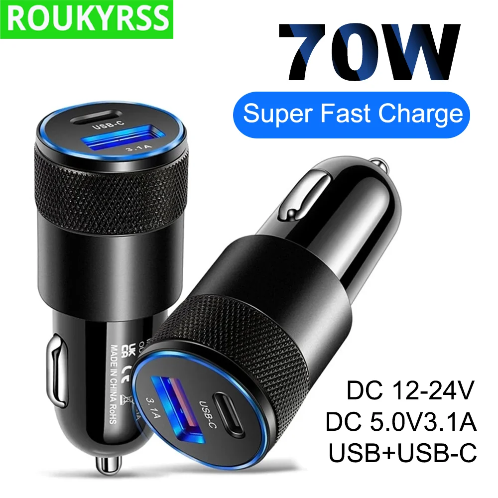 Автомобильное зарядное устройство USB Type-C, 70 Вт, для iPhone 15, 14, 13, Xiaomi, Huawei, Samsung S21, S22, быстрая зарядка 3,0
Автомобильное зарядное устройство USB Type-C, 70 Вт, для iPhone 15, 14, 13, Xiaomi, Huawei, Samsung S21, S22, быстрая зарядка 3,0