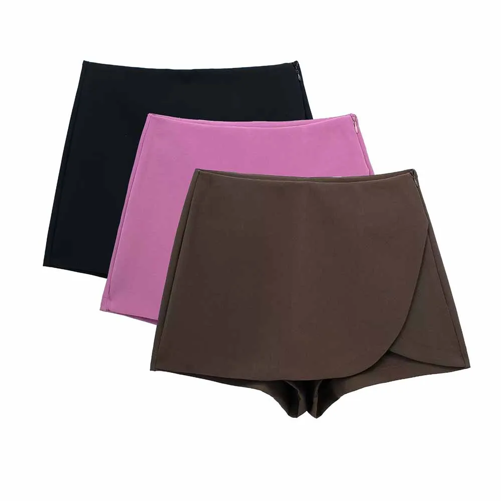 TRAF WOMEN 2022 Fall/Winter New Design Solid Color Shorts Skirt Fashion High Waist Side Zipper Retro Pants Skirt Mujer 7385530
TRAF WOMEN 2022 Fall/Winter New Design Solid Color Shorts Skirt Fashion High Waist Side Zipper Retro Pants Skirt Mujer 7385530