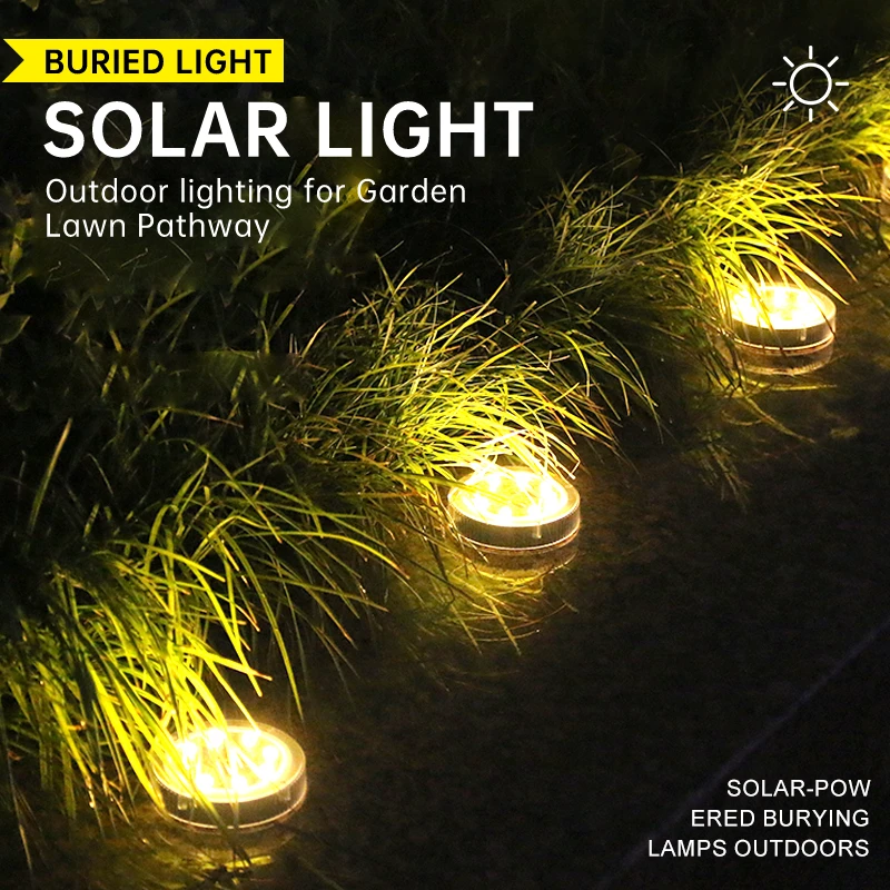 1pc Solar Power Disk Light Outdoor Garden Solar Underground Light Deck Light Spotlight Buried Solar Led Lamp Outdoor Lighting
1pc Solar Power Disk Light Outdoor Garden Solar Underground Light Deck Light Spotlight Buried Solar Led Lamp Outdoor Lighting