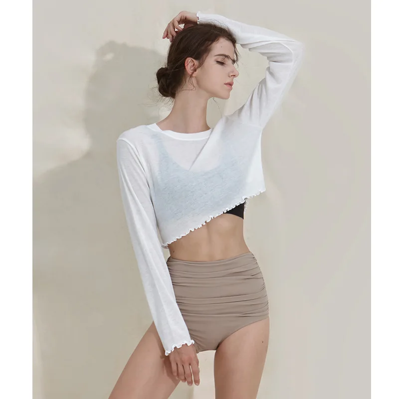 2023 New Breathable Quick Dry Fitness Long-sleeved Loose Yoga Smock Fungus Edge Short Sports Top Y2K
2023 New Breathable Quick Dry Fitness Long-sleeved Loose Yoga Smock Fungus Edge Short Sports Top Y2K