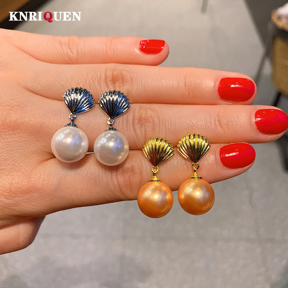 2022 Trend 12mm White Gold Pearl Shell-Shape Drop Earrings for Women Charms Party Wedding Fine Jewelry Female Anniversary Gift
2022 Trend 12mm White Gold Pearl Shell-Shape Drop Earrings for Women Charms Party Wedding Fine Jewelry Female Anniversary Gift