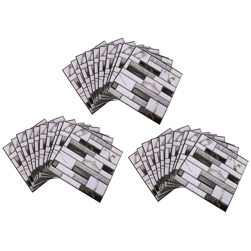 30 Pcs Wall Tile Sticker Home Bathroom Kitchen Brick 3D Wall Decor Stickers Tile Art Backsplash Wall Decoration 30X30cm
30 Pcs Wall Tile Sticker Home Bathroom Kitchen Brick 3D Wall Decor Stickers Tile Art Backsplash Wall Decoration 30X30cm