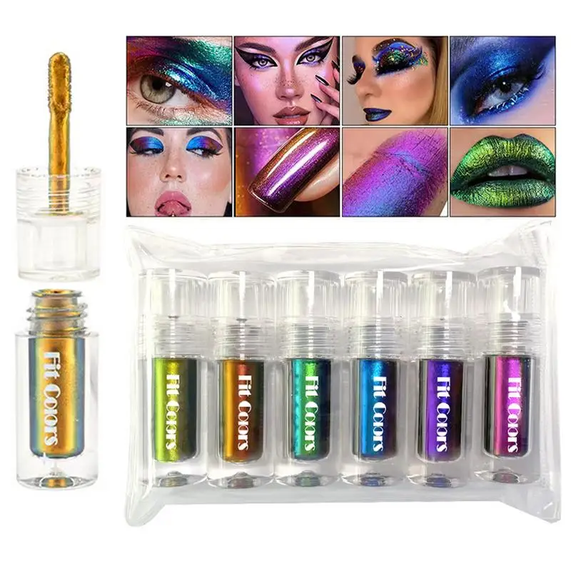 6 Pcs Eyeshadow Glitter Chameleon Liquid Eyeshadow Intense Multicolor Shifting Long-lasting With No Crease Multichrome Eyeshadow
6 Pcs Eyeshadow Glitter Chameleon Liquid Eyeshadow Intense Multicolor Shifting Long-lasting With No Crease Multichrome Eyeshadow