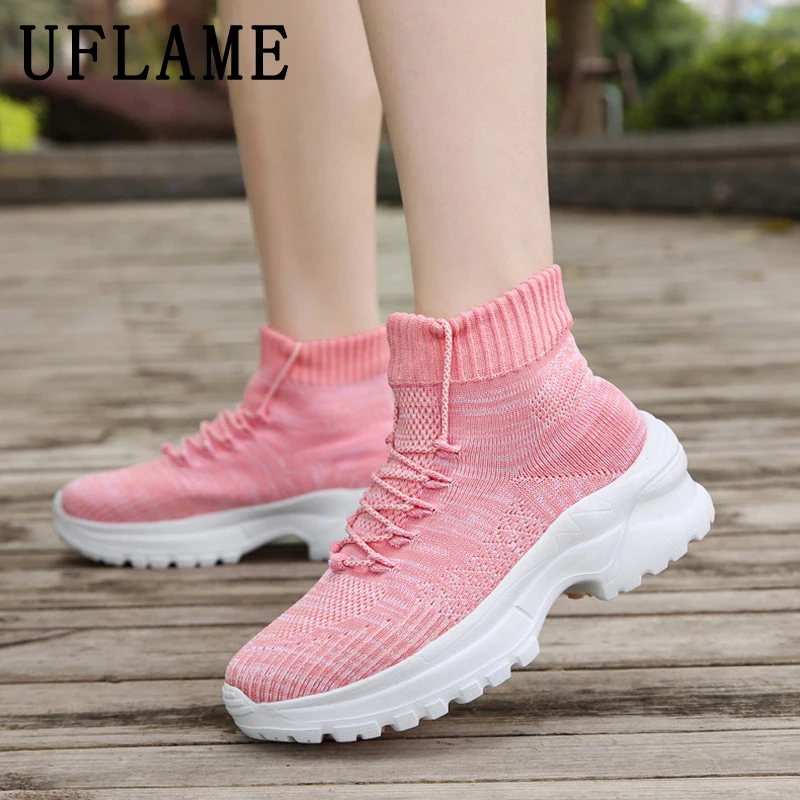 Fashion Women Martin Boots Casual Stretch Fabric Socks Boot Trend Thick Bottom Casual Shoes Gothic Lady Short Tube Booties Heel
Fashion Women Martin Boots Casual Stretch Fabric Socks Boot Trend Thick Bottom Casual Shoes Gothic Lady Short Tube Booties Heel