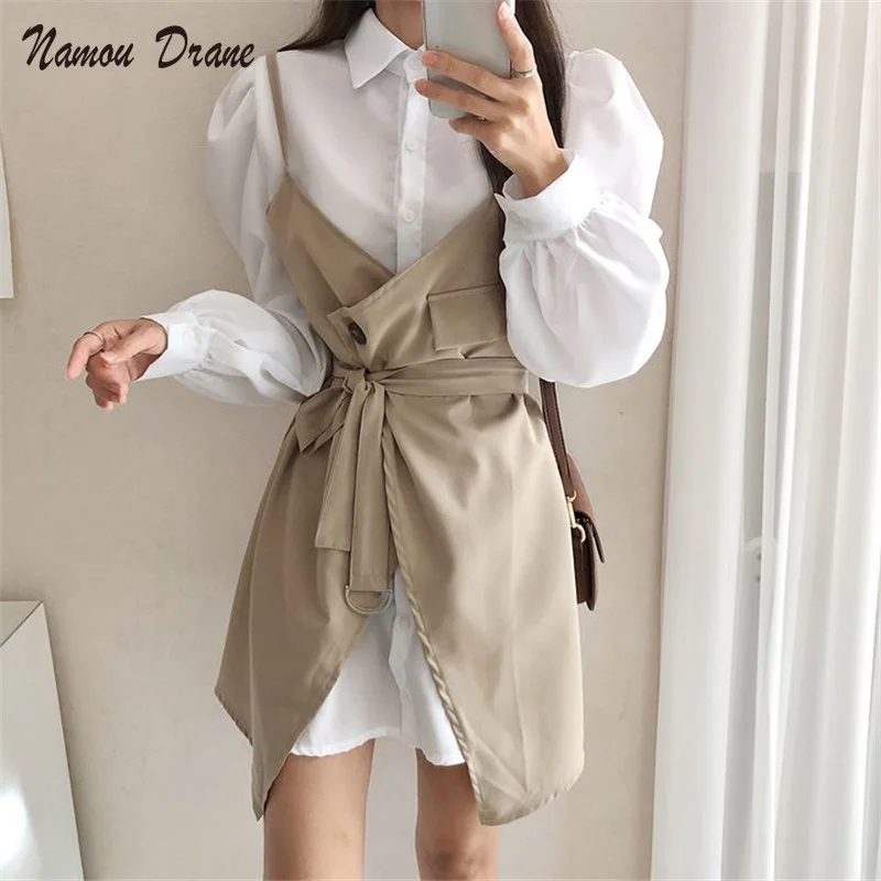 Namou Drane 2021 новый весенний осенний Женский комплект из 2 частей мини-платья блузка на шнуровке элегантные женские костюмы с длинным рукавом
Namou Drane 2021 новый весенний осенний Женский комплект из 2 частей мини-платья блузка на шнуровке элегантные женские костюмы с длинным рукавом