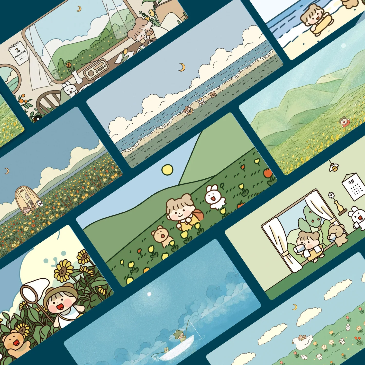 80x30cm Green Grassland Flower Field Beautiful Scenery Table Mat Creative Cute Girl Cartoon Character Mouse Pad Non-slip Edging
80x30cm Green Grassland Flower Field Beautiful Scenery Table Mat Creative Cute Girl Cartoon Character Mouse Pad Non-slip Edging