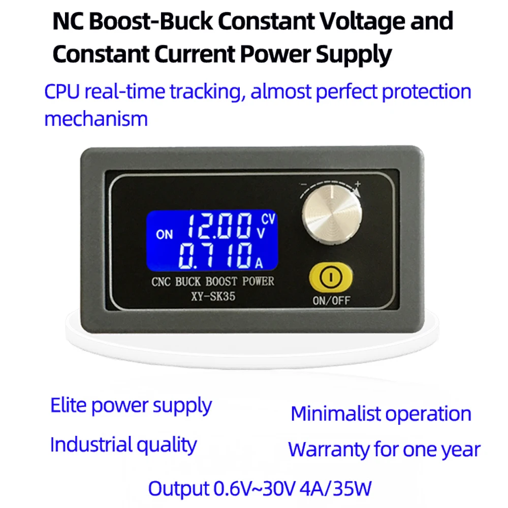 CNC DC DC Buck Boost Converter CC CV 0.6-30V Power Module Adjustable Laboratory Regulated Step-Down Step-Up Power Supply Module
CNC DC DC Buck Boost Converter CC CV 0.6-30V Power Module Adjustable Laboratory Regulated Step-Down Step-Up Power Supply Module