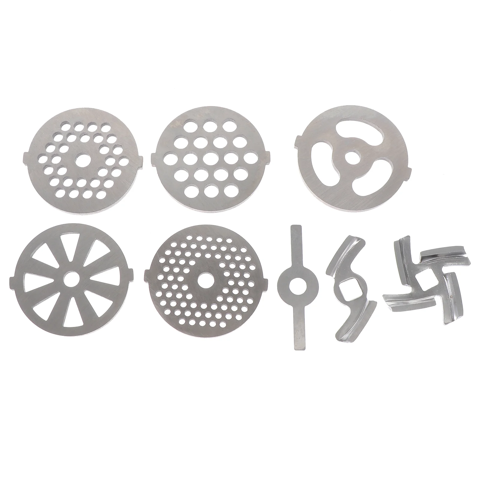 8 Pcs Meat Grinder Disc Meat Grinder Attachment Food Accessories Food Grinder Attachment Replacement Meat Grinder Cutting Plates
8 Pcs Meat Grinder Disc Meat Grinder Attachment Food Accessories Food Grinder Attachment Replacement Meat Grinder Cutting Plates