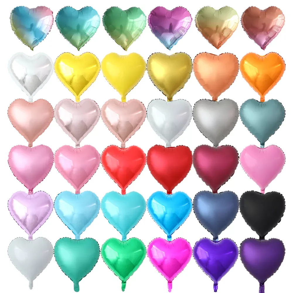 10Pcs 18Inch Multi Rose Gold Heart Foil Balloons Metal Helium Globos Wedding Party Decorations Girl Birthday Engagement Gifts
10Pcs 18Inch Multi Rose Gold Heart Foil Balloons Metal Helium Globos Wedding Party Decorations Girl Birthday Engagement Gifts