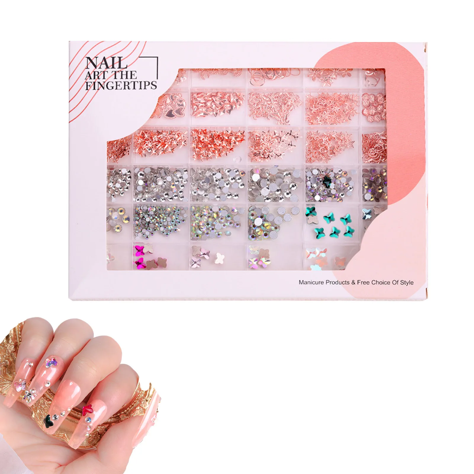 36 Grids Nail Art Rhinestones Kit Nail Art Rhinestones Flatback Nail Gems For Manicure DIY Decoration Nail Charms Decorations 
36 Grids Nail Art Rhinestones Kit Nail Art Rhinestones Flatback Nail Gems For Manicure DIY Decoration Nail Charms Decorations