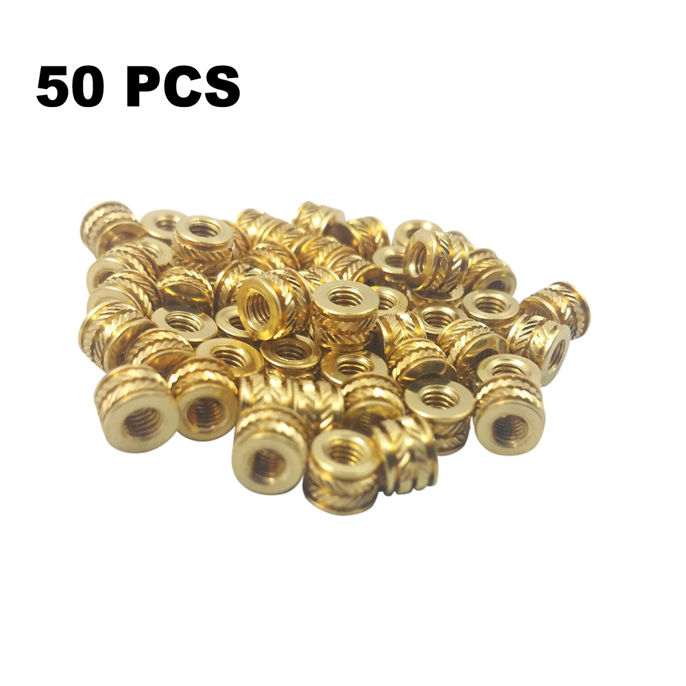 50pcs #6-32 Brass Threaded Heat Set Inserts Kit For 3D Printing Screws Metal Brass Threaded Thermoset Screw Inserts
50pcs #6-32 Brass Threaded Heat Set Inserts Kit For 3D Printing Screws Metal Brass Threaded Thermoset Screw Inserts 