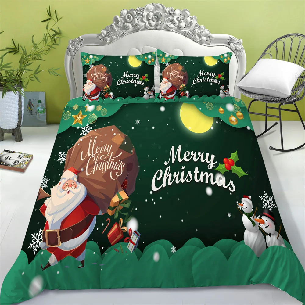 Merry Christmas Bedding Cover Suits 3D Printed Bed Comforter Covers Microfiber Home Textiles Polyester Bedspreads
Merry Christmas Bedding Cover Suits 3D Printed Bed Comforter Covers Microfiber Home Textiles Polyester Bedspreads