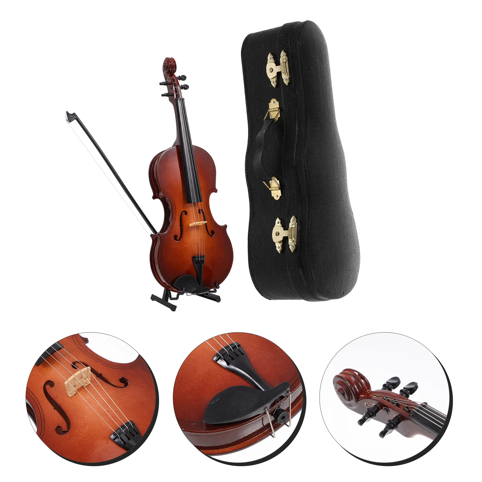 1 Set Mini Violin Model Kit 25cm Creative Fiddle Adornment Photo Props (Dark Red)
1 Set Mini Violin Model Kit 25cm Creative Fiddle Adornment Photo Props (Dark Red)