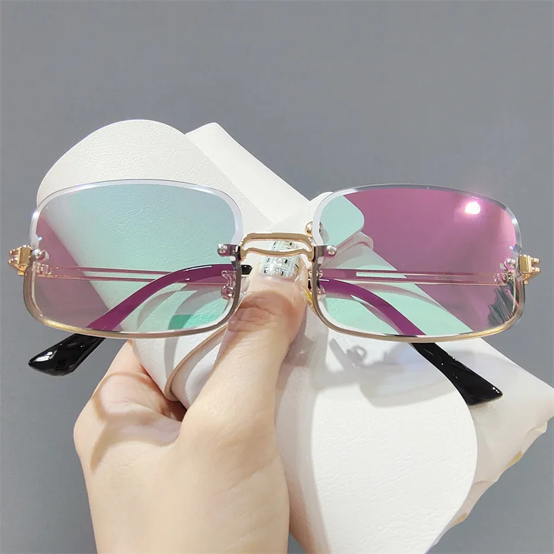Unique Cutting Rimless Square Sunglasses For Women Vintage Luxury Brand Gradient Elegant Sun Glasses Female Alloy Eyewear Uv400
Unique Cutting Rimless Square Sunglasses For Women Vintage Luxury Brand Gradient Elegant Sun Glasses Female Alloy Eyewear Uv400