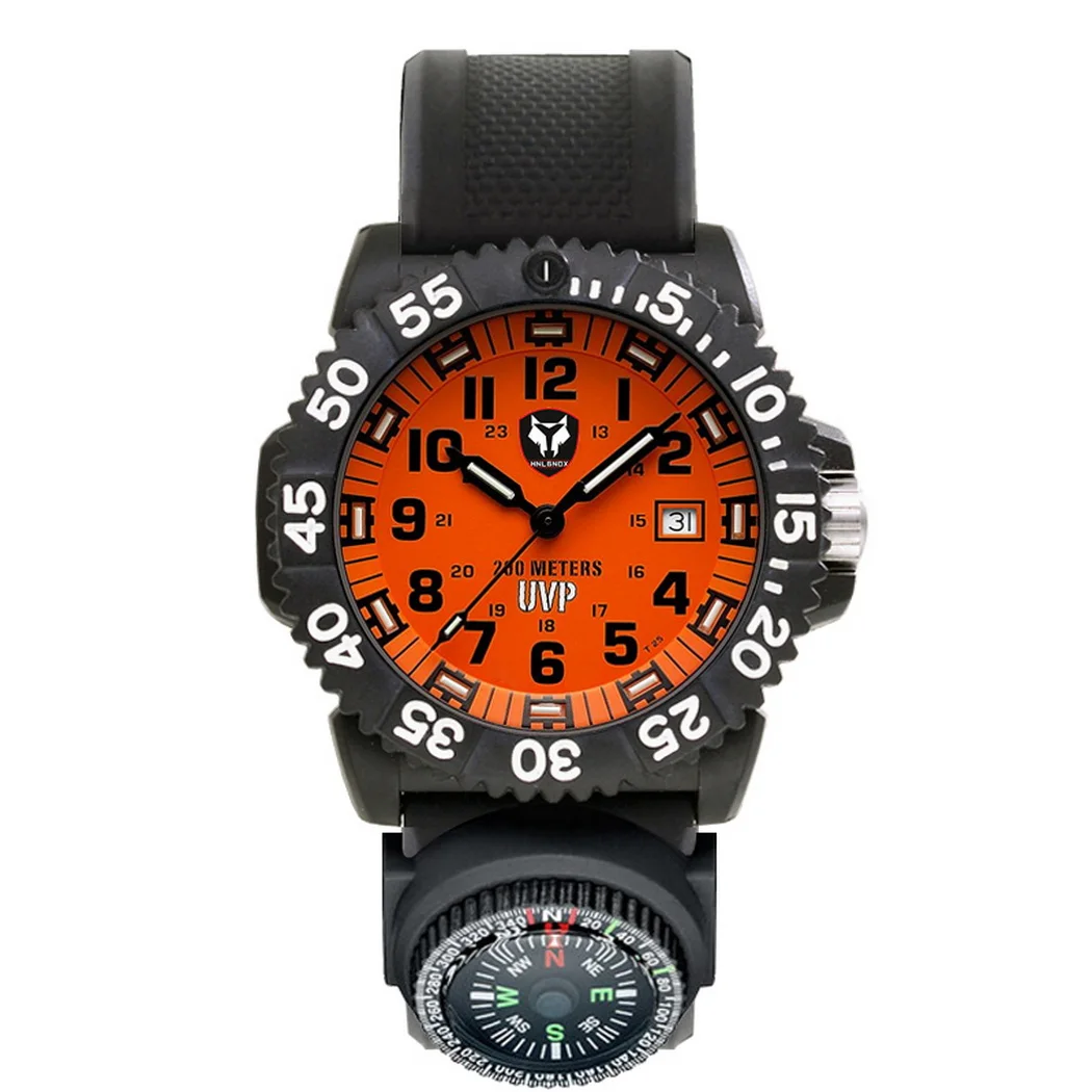 Hnlgnox Mens Diver Watches Pilot Tritium T25 Luminous Military Watch 200M Waterproof Quartz Wristwatch Carbon Fiber Case Compass
Hnlgnox Mens Diver Watches Pilot Tritium T25 Luminous Military Watch 200M Waterproof Quartz Wristwatch Carbon Fiber Case Compass