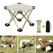 Camping Stool Folding Samll Chair Portable Stool for Camping Fishing Hiking Gardening Camping Chair with Carry Bag