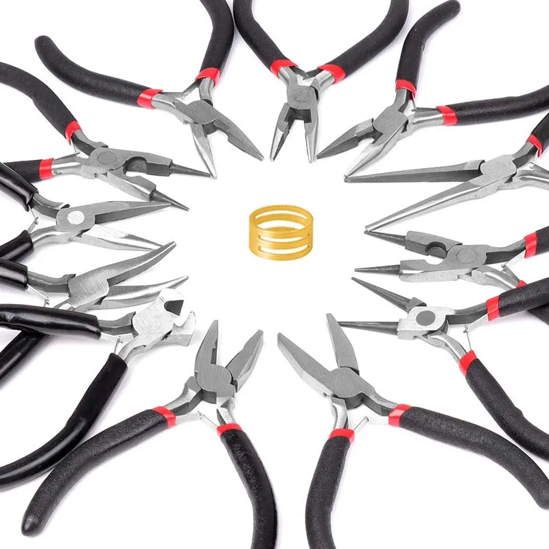 Equipment Kit Needle Round Nose Cutting Wire Pliers With Ring Handcraft Beading Pliers For Jewelry Making DIY Tool Accessories
Equipment Kit Needle Round Nose Cutting Wire Pliers With Ring Handcraft Beading Pliers For Jewelry Making DIY Tool Accessories