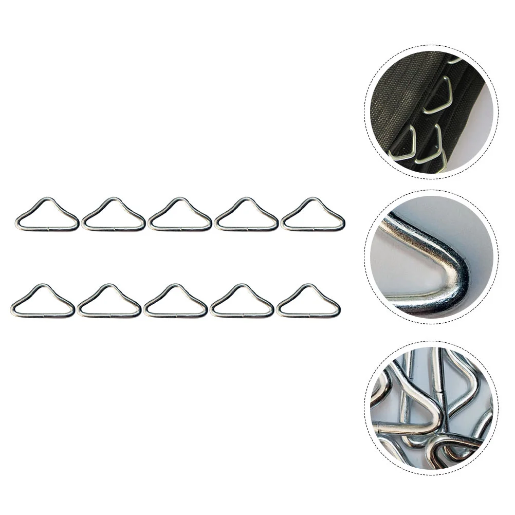 30 Pcs Triangle Ring Buckle Connectors Ring Accessories Jumping Bed Triangle Rings Trampoline Shoes Kid Trampoline
30 Pcs Triangle Ring Buckle Connectors Ring Accessories Jumping Bed Triangle Rings Trampoline Shoes Kid Trampoline