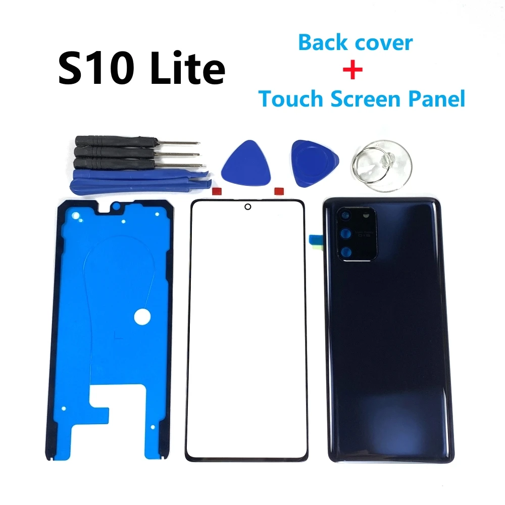 Для SAMSUNG Galaxy S10 Lite SM-G770F/DS Переднее стекло Сенсорная панель Внешний объектив + задняя крышка батарейного отсека задняя крышка корпуса
Для SAMSUNG Galaxy S10 Lite SM-G770F/DS Переднее стекло Сенсорная панель Внешний объектив + задняя крышка батарейного отсека задняя крышка корпуса