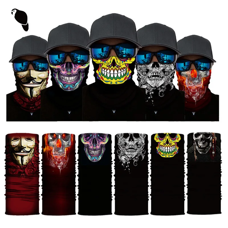 Skull Head Half Face Magic Scarf Seamless Protection Warm Neck Scarf Outdoor Equipment Mask Winter Collars and Scarves Balaclava
Skull Head Half Face Magic Scarf Seamless Protection Warm Neck Scarf Outdoor Equipment Mask Winter Collars and Scarves Balaclava