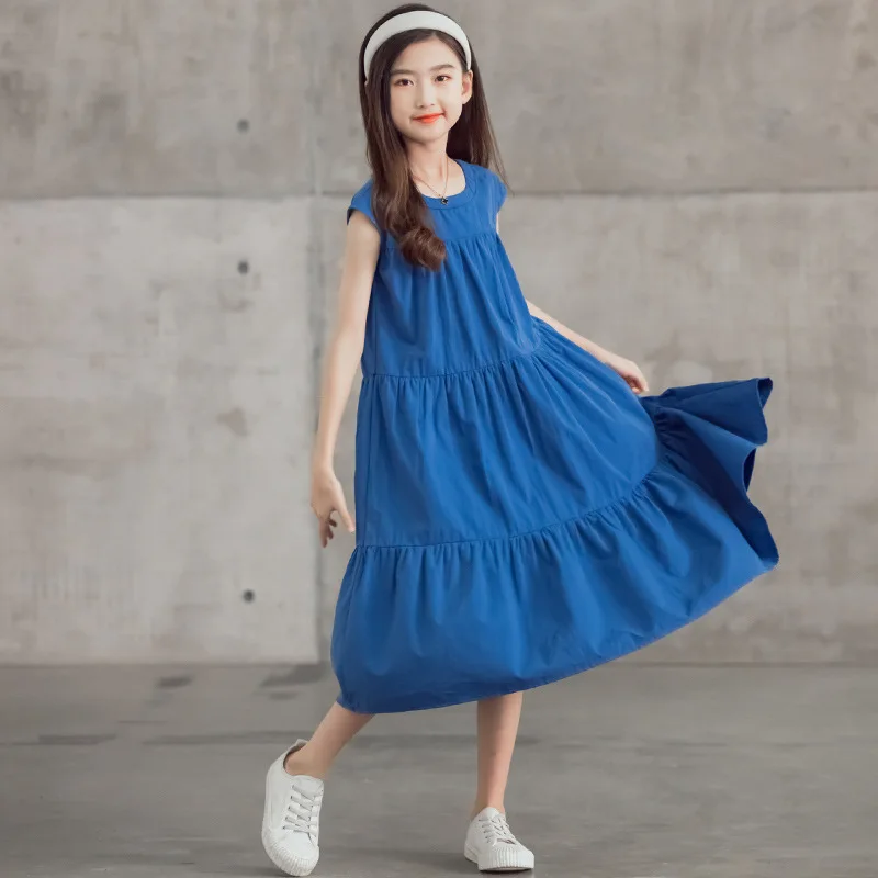 6 To 16 Years, Kids Summer Dress Girls Midi Dress Cotton New Teen Layered Dress Children Clothes Baby Causal Dress,#6253
6 To 16 Years, Kids Summer Dress Girls Midi Dress Cotton New Teen Layered Dress Children Clothes Baby Causal Dress,#6253