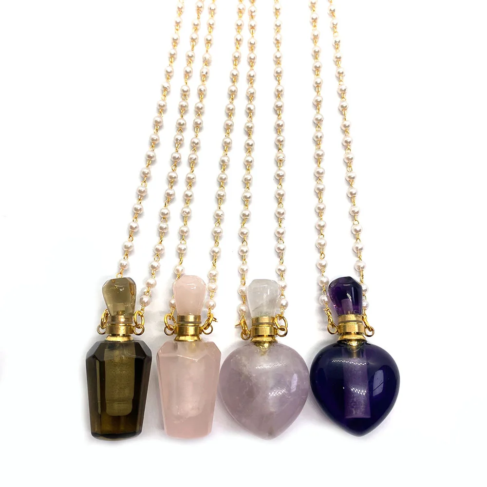 Natural Stone Amethyst Perfume Bottle 10-55mm Necklace Fashion Women Essential Oil Aromatherapy Bottle Pendant DIY Charm Jewelry
Natural Stone Amethyst Perfume Bottle 10-55mm Necklace Fashion Women Essential Oil Aromatherapy Bottle Pendant DIY Charm Jewelry