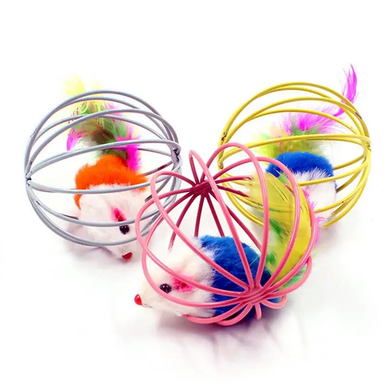 Cat Toy Cage Rat Molars Bite-Resistant Scratch-Resistant Spherical Funny Cat Toy Feather Tail Simulation Plush Mouse
Cat Toy Cage Rat Molars Bite-Resistant Scratch-Resistant Spherical Funny Cat Toy Feather Tail Simulation Plush Mouse
