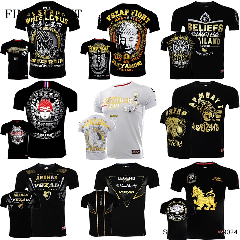 Vszap Muay Thai T Shirt Gold Stamping Boxing Shirt Men Women Cotton MMA Jiujitsu Combat Sparring Grappling Kickboxing Tee Top
Vszap Muay Thai T Shirt Gold Stamping Boxing Shirt Men Women Cotton MMA Jiujitsu Combat Sparring Grappling Kickboxing Tee Top