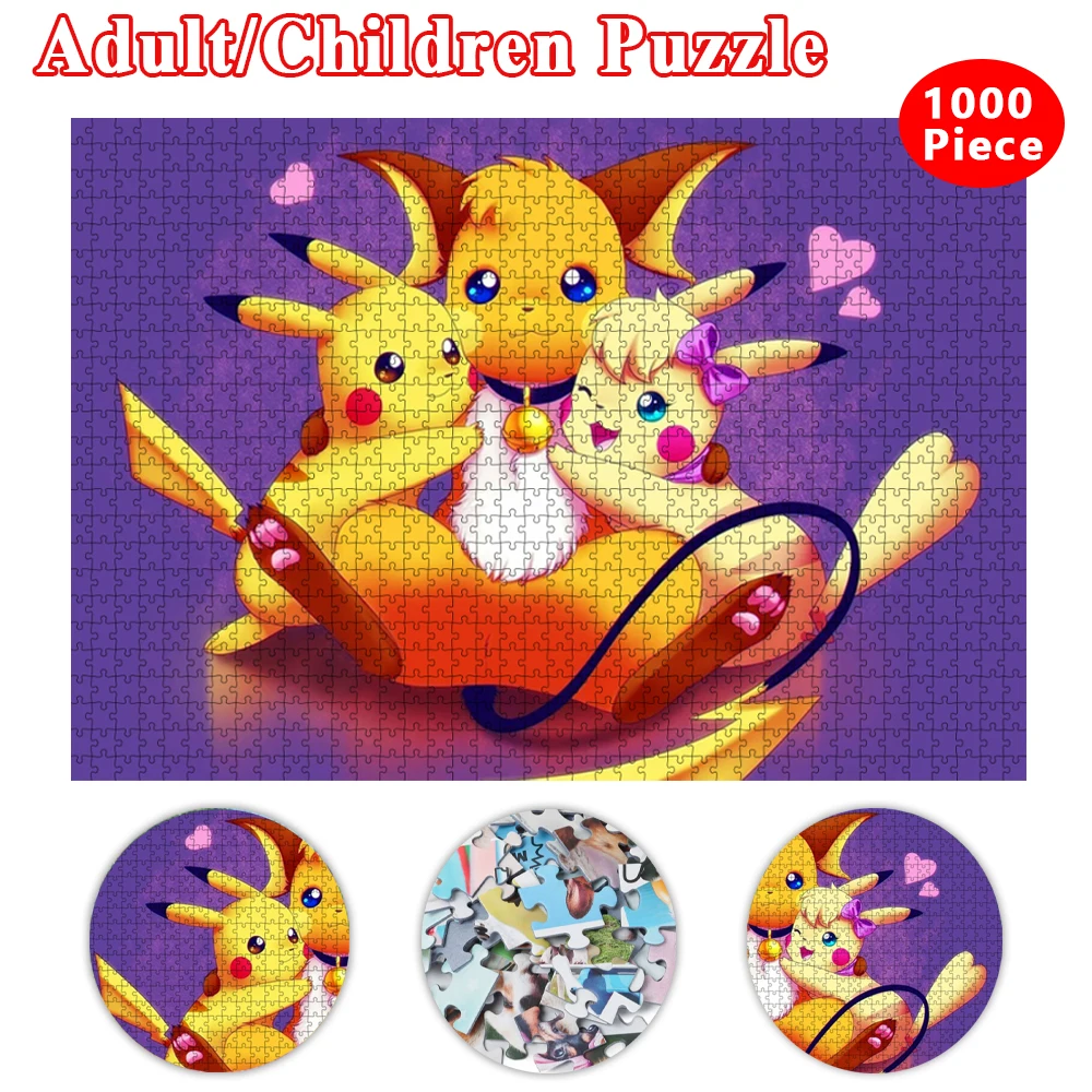 Pokemon Pikachu Cartoon Jigsaw Puzzles for Kids Classical Anime Puzzle 300/500/1000Pcs Children Assembly Educational Toy Gift
Pokemon Pikachu Cartoon Jigsaw Puzzles for Kids Classical Anime Puzzle 300/500/1000Pcs Children Assembly Educational Toy Gift