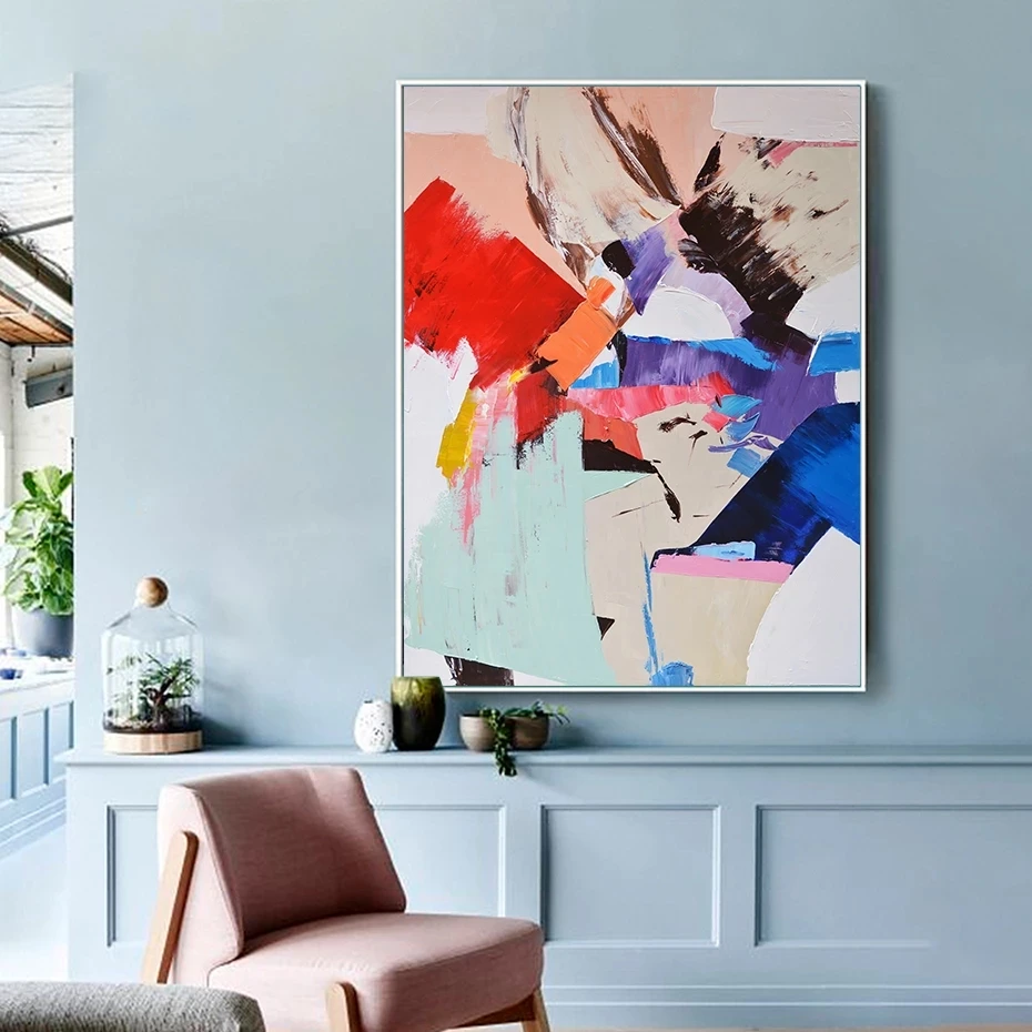 Abstract Modern Oil Printing Canvas Painting Colored Wall Art Poster Print for Living Room Home Decoration Hallway Decor Picture
Abstract Modern Oil Printing Canvas Painting Colored Wall Art Poster Print for Living Room Home Decoration Hallway Decor Picture