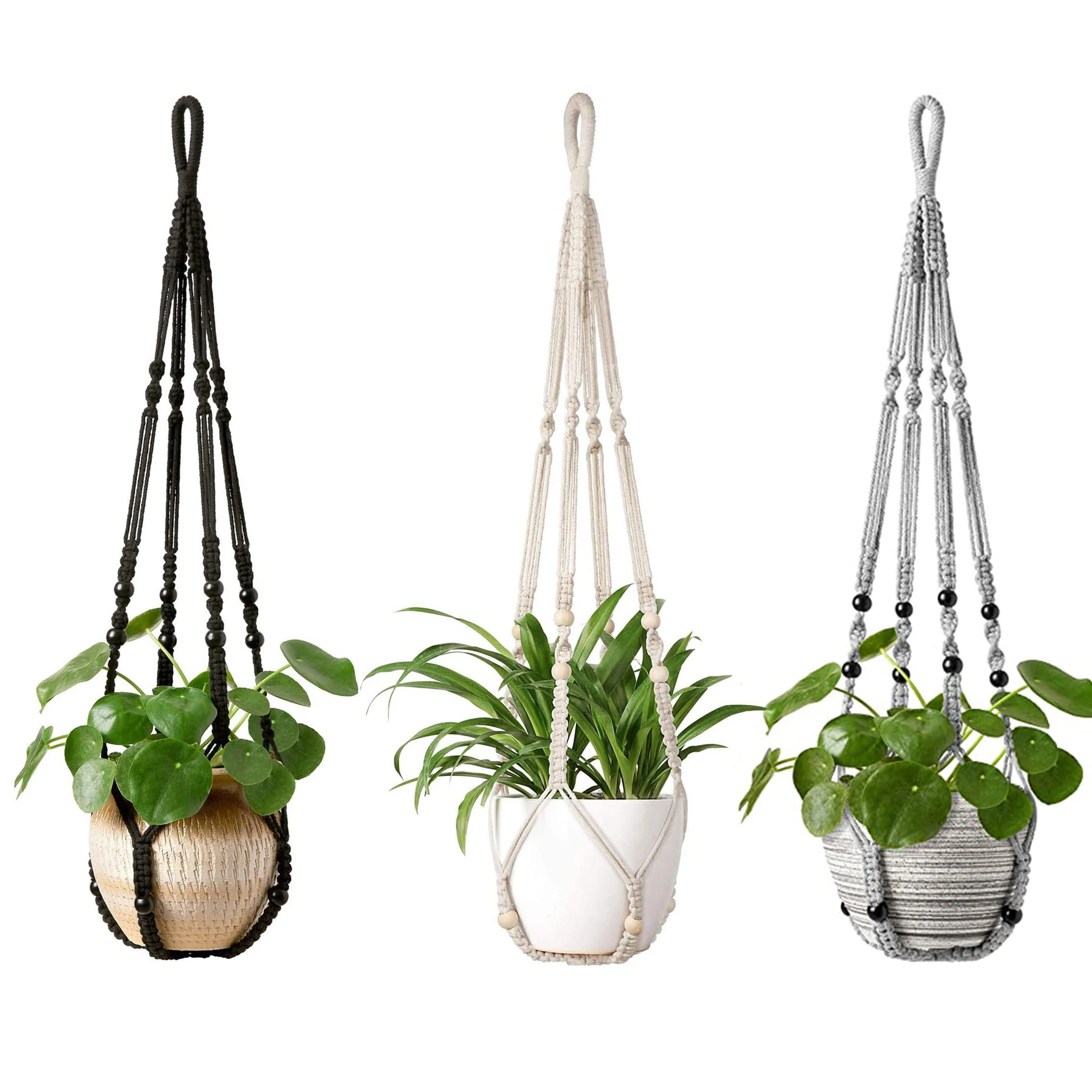 Plant Hanger Indoor Hanging Planter Basket with Wooden Beads Decorative Planter Holder No Rim for Indoor Outdoor Boho Home
Plant Hanger Indoor Hanging Planter Basket with Wooden Beads Decorative Planter Holder No Rim for Indoor Outdoor Boho Home