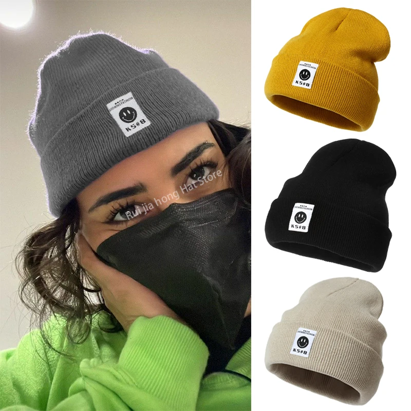 Smiley Knitted Beanie For Women's Men Hat Fashion Autumn Warm Beanie Hat Female Children Cap Winter Bones Hip Hop Hats Unisex
Smiley Knitted Beanie For Women's Men Hat Fashion Autumn Warm Beanie Hat Female Children Cap Winter Bones Hip Hop Hats Unisex
