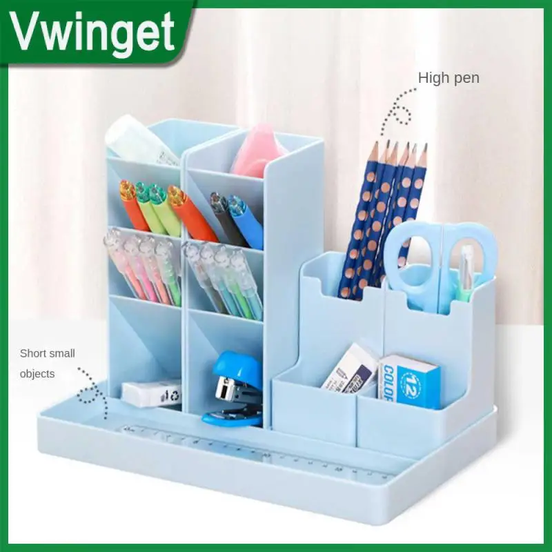 Combination Pen Holder Durable Moisture-proof Stationery Storage Rack Convenient Stepped Design Desk Top Storage Box 1pc
Combination Pen Holder Durable Moisture-proof Stationery Storage Rack Convenient Stepped Design Desk Top Storage Box 1pc