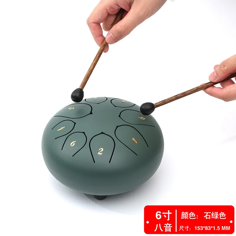 Steel Tongue Drum Set 6 Inch 8 Tune Handpan Drum Pad Tank with Drumstick Carrying Bag Percussion Instruments Accessories New
Steel Tongue Drum Set 6 Inch 8 Tune Handpan Drum Pad Tank with Drumstick Carrying Bag Percussion Instruments Accessories New
