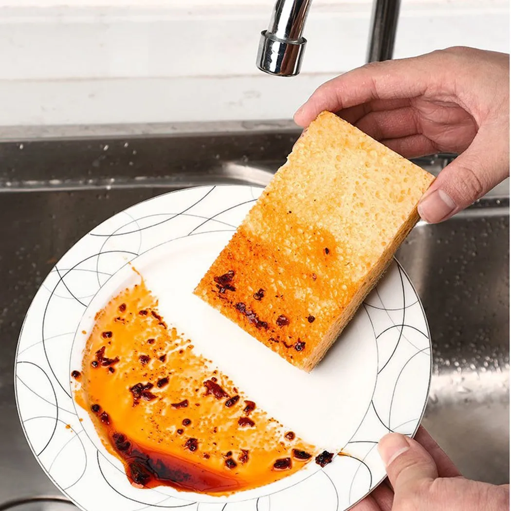 10Pack Kitchen Sponge With Scrub Natural Plant Based Scrub Sponge Pad Palm Fiber Dishwashing Kitchen Item Scrubber Non Scratch
10Pack Kitchen Sponge With Scrub Natural Plant Based Scrub Sponge Pad Palm Fiber Dishwashing Kitchen Item Scrubber Non Scratch