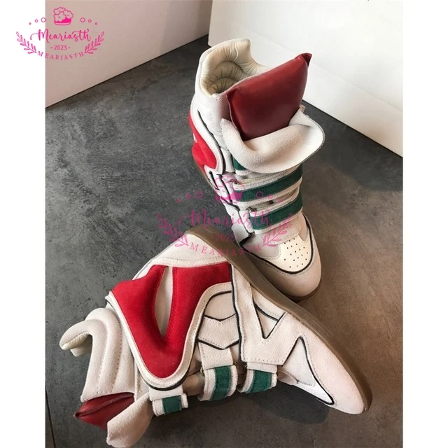 meariasth black red suede leatherankle boots women high top causal Height Increasing punk shoes woman 2023 cowboy boots Winter
meariasth black red suede leatherankle boots women high top causal Height Increasing punk shoes woman 2023 cowboy boots Winter