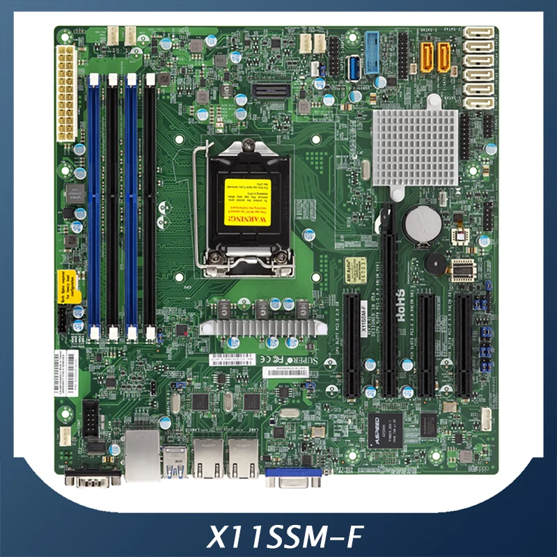 Оригинальная материнская плата для сервера Supermicro X11SSM-F 64G C236 8 * SATA 3, поддержка E3-1200 V5, хорошее качество
Оригинальная материнская плата для сервера Supermicro X11SSM-F 64G C236 8 * SATA 3, поддержка E3-1200 V5, хорошее качество