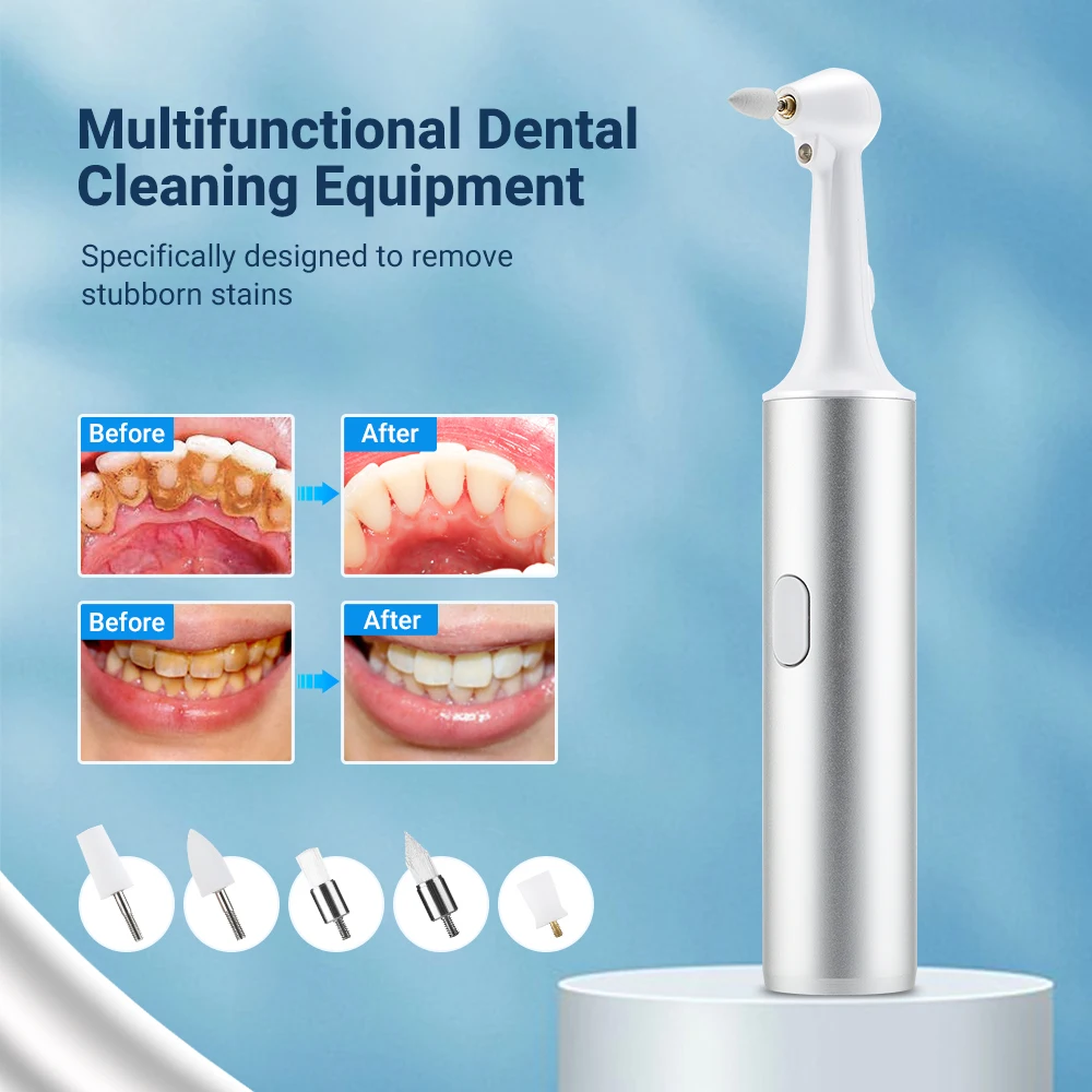 Electric Teeth Polisher Oral Irrigator Dental Scaler With 5PCS Brush Heads Tartar Stain Plaque Remover Tooth Cleaner Whitening
Electric Teeth Polisher Oral Irrigator Dental Scaler With 5PCS Brush Heads Tartar Stain Plaque Remover Tooth Cleaner Whitening