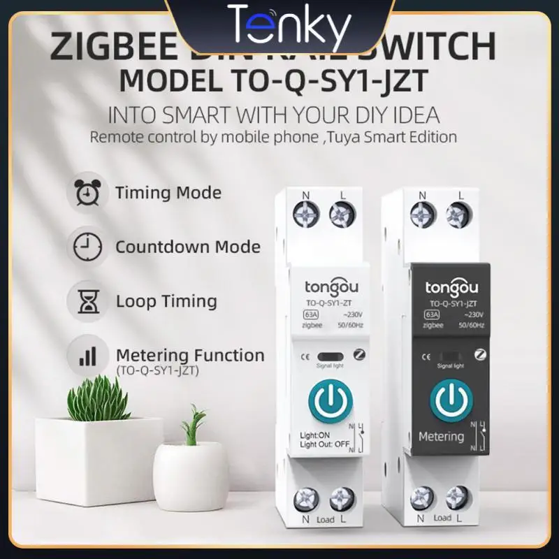 2023 автоматический выключатель Tuya Zigbee 1P 63a Din-рейка для умного дома, беспроводной дистанционный переключатель через приложение с тремя режим...
2023 автоматический выключатель Tuya Zigbee 1P 63a Din-рейка для умного дома, беспроводной дистанционный переключатель через приложение с тремя режим...