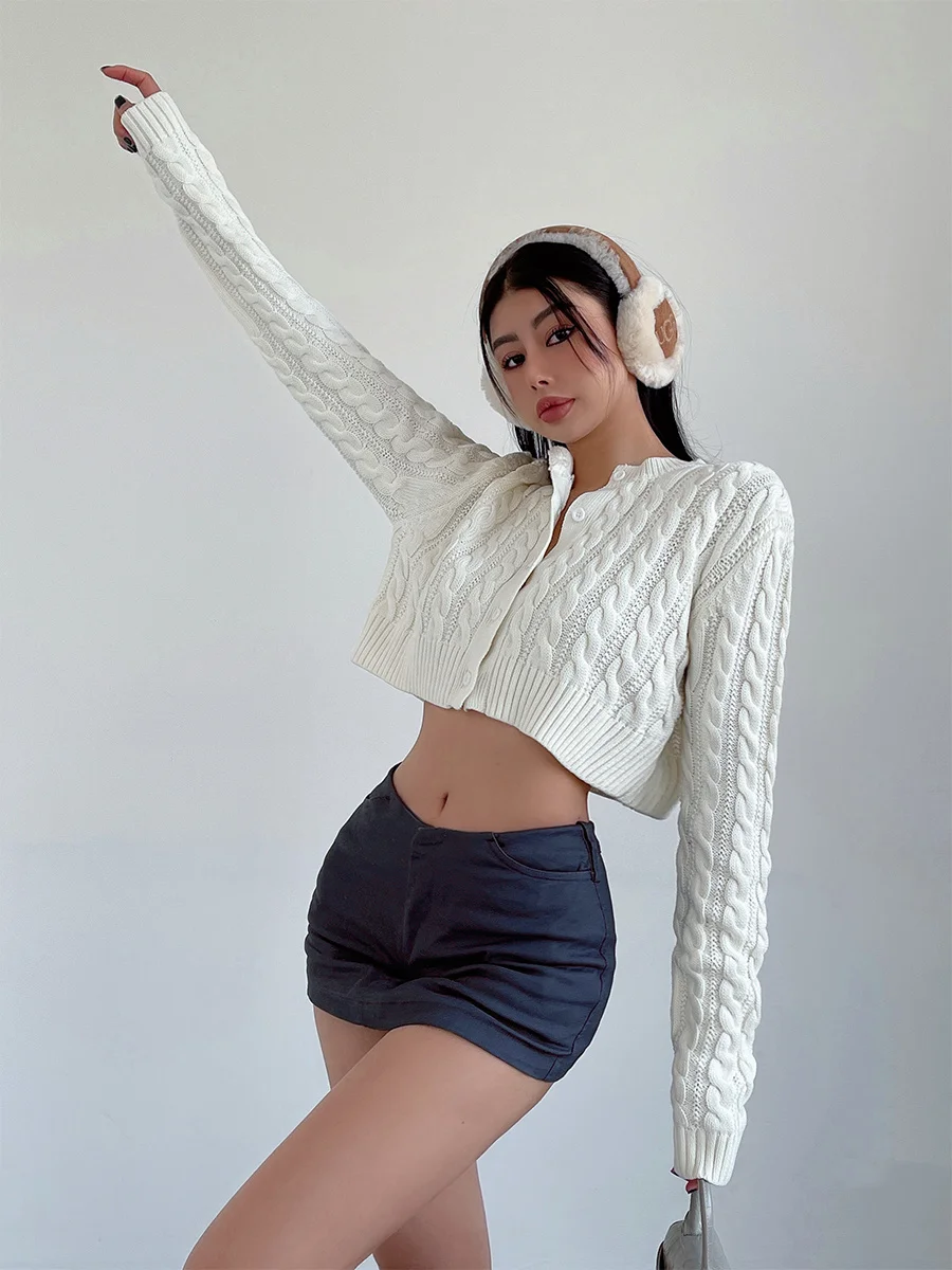 Милый Американский свитер с завязками, кардиган, женский осенне-зимний облегающий короткий топ, Модный милый корейский женский свитер, топы...
Милый Американский свитер с завязками, кардиган, женский осенне-зимний облегающий короткий топ, Модный милый корейский женский свитер, топы...