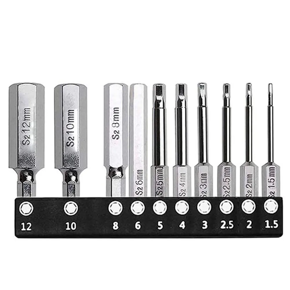 20pcs Hexagon Screwdriver Bits Set H1.5-H12 Hex Head 60mm Long Magnetic Hex Driver Bits Chrome Plated Weak Magnetic
20pcs Hexagon Screwdriver Bits Set H1.5-H12 Hex Head 60mm Long Magnetic Hex Driver Bits Chrome Plated Weak Magnetic