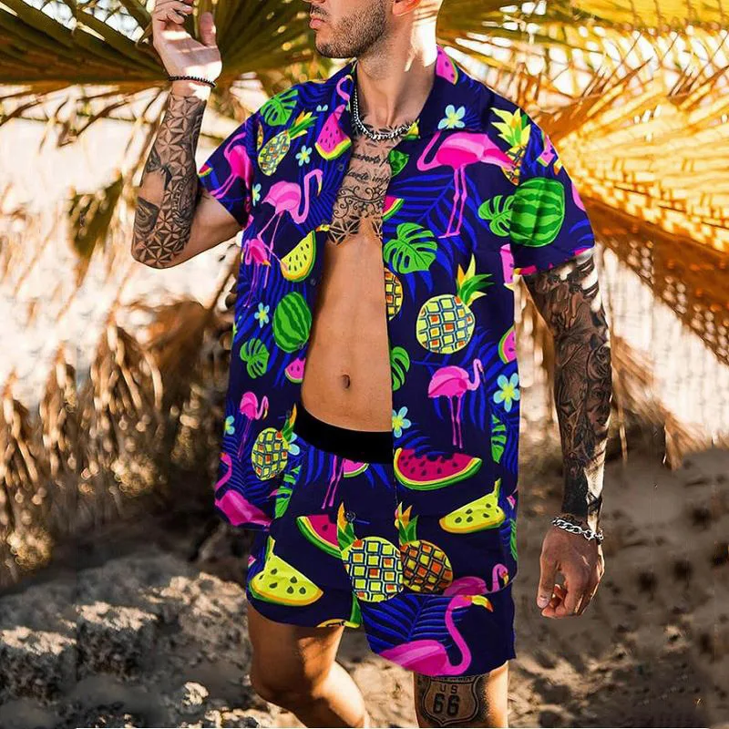 2022 Fashion Hawaiian Print Short Sleeve Shirt Set Men's Beach Coconut Print Shorts Men's Daily Beach Shirt Set Two-piece S-3XL
2022 Fashion Hawaiian Print Short Sleeve Shirt Set Men's Beach Coconut Print Shorts Men's Daily Beach Shirt Set Two-piece S-3XL