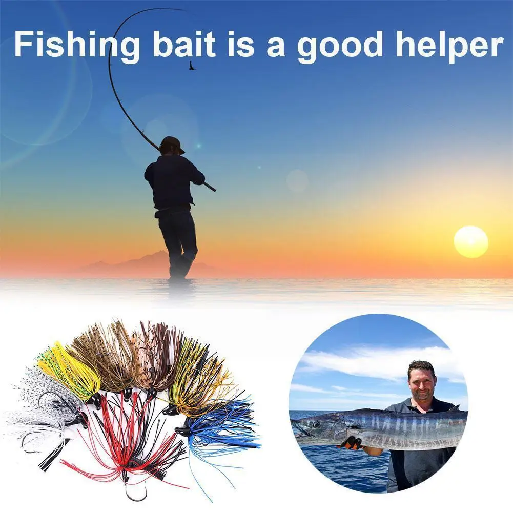Fishing Lures 8pcs Spinnerbait Buzzbait Anti-barb Black Beard Free Large Hooks Pike Tackle Mouth Ship Rubber Jig Fish Bait Z8f6
Fishing Lures 8pcs Spinnerbait Buzzbait Anti-barb Black Beard Free Large Hooks Pike Tackle Mouth Ship Rubber Jig Fish Bait Z8f6