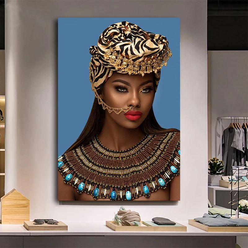 Gold African Nude Woman Indian with Red Lip Canvas Painting Posters and Prints Scandinavian Wall Art Picture for Living Room
Gold African Nude Woman Indian with Red Lip Canvas Painting Posters and Prints Scandinavian Wall Art Picture for Living Room